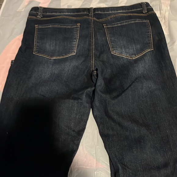 Vanilla Sky distressed jeans size 13 mid rise skinny EUC - Picture 3 of 4